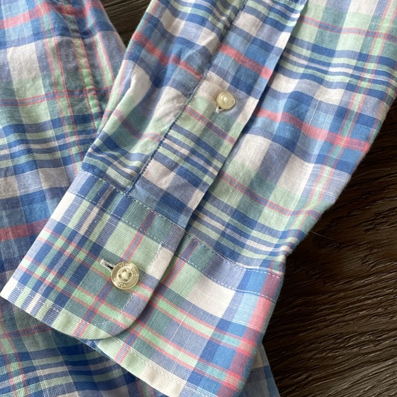 Vineyard Vines Plaid Slim Fit Tucker Long Sleeve Button Down Shirt - Picture 6 of 12